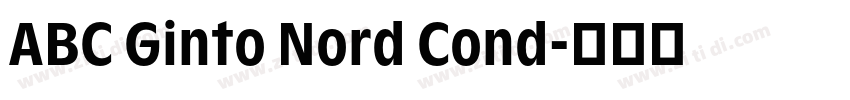 ABC Ginto Nord Cond字体转换